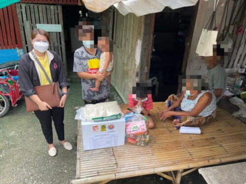 สนง.พมจ.นนทบุรี ลงพื้นที่ช่วยเหลือกลุ่มเปราะบาง