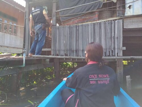 สนง.พมจ.นนทบุรี ลงพื้นที่ช่วยเหลือผู้ประสบปัญหาทางสังคม